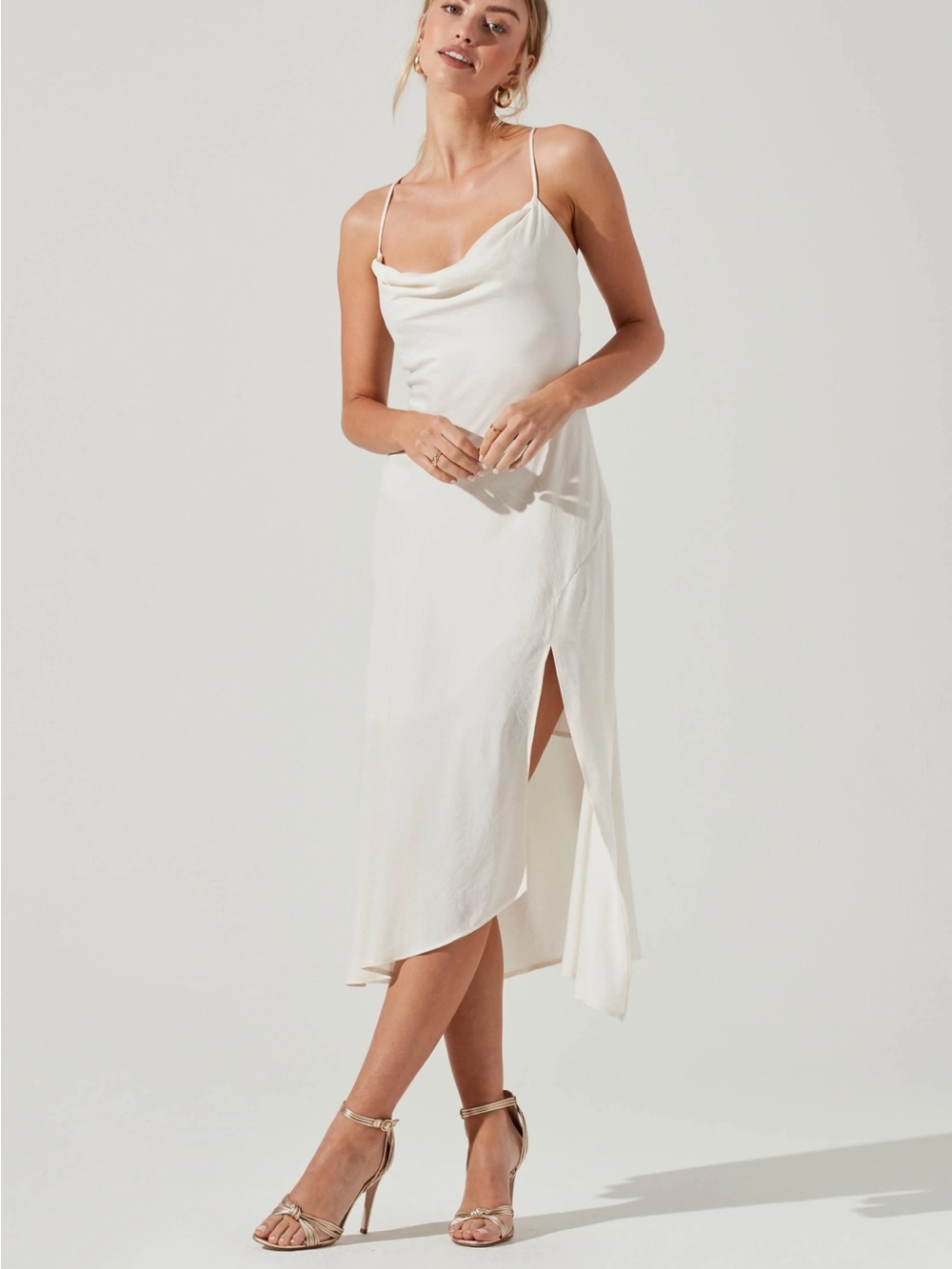 ASTR the Label Gaia Midi Dress Bridal Rehearsal Dinner Dress